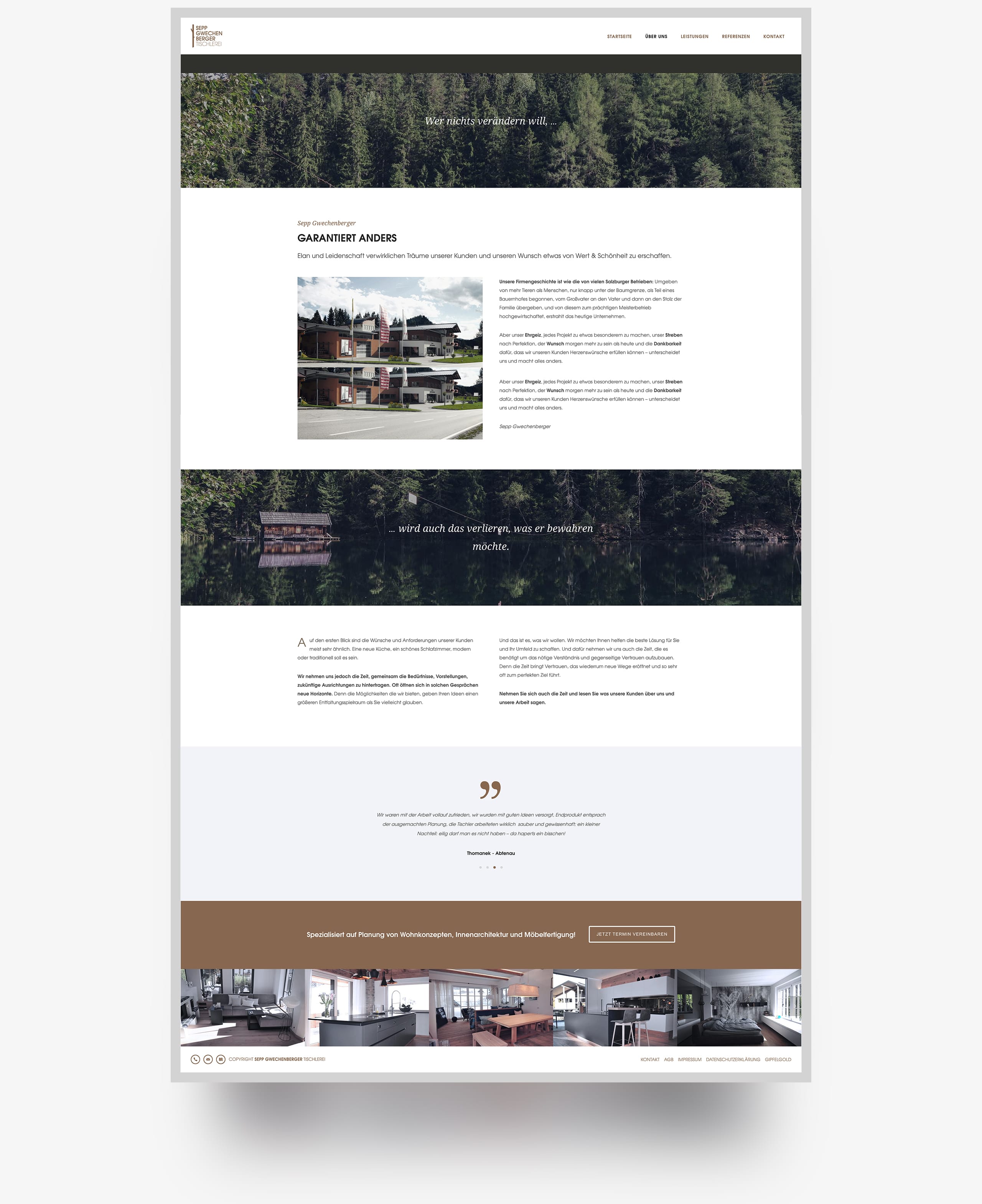 Website Full Page von Sepp Gwechenberger