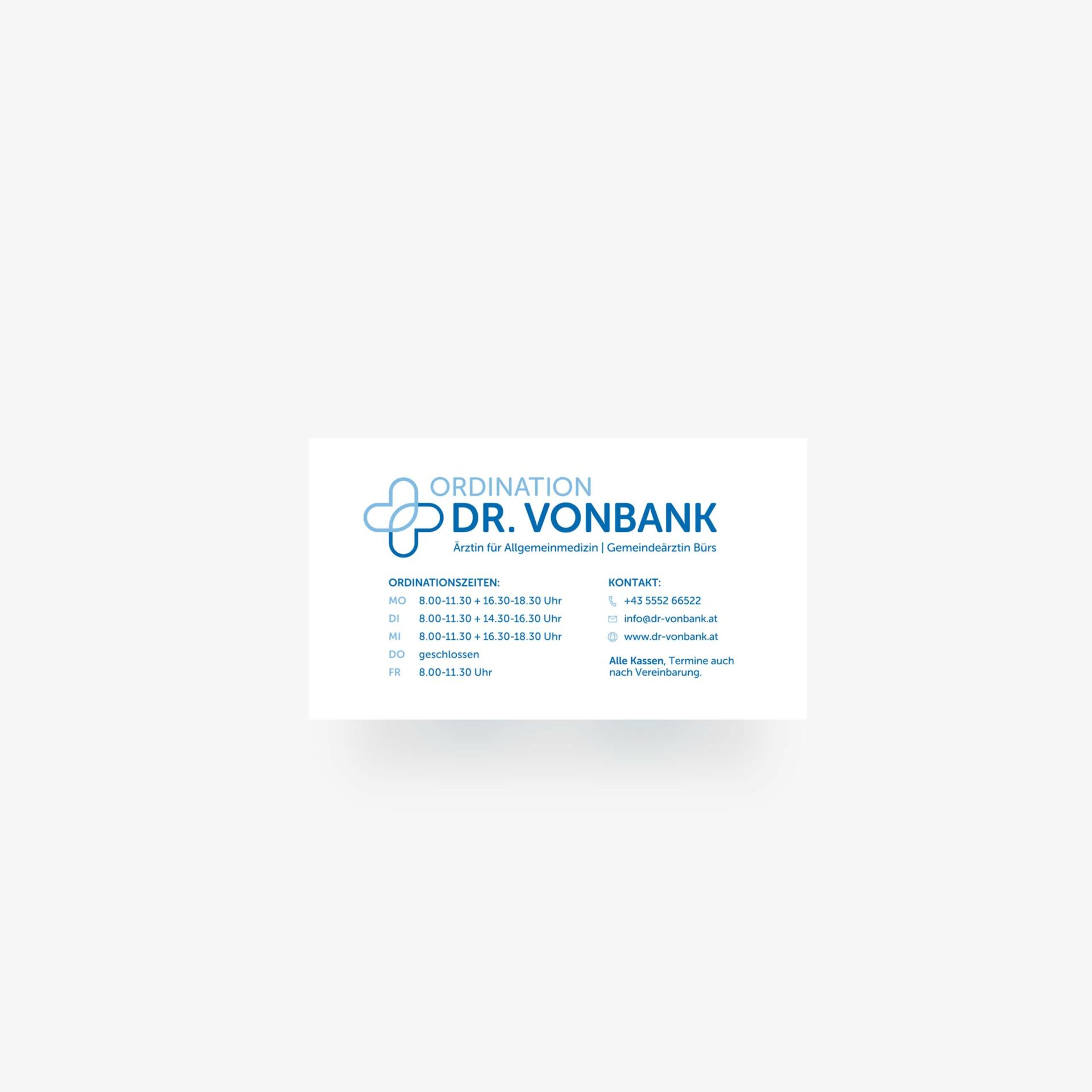 Schild von Dr. Diana Vonbank