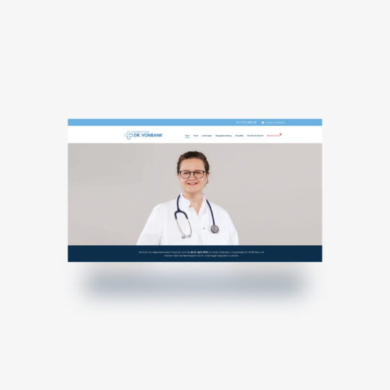Website Viewport von Dr. Diana Vonbank