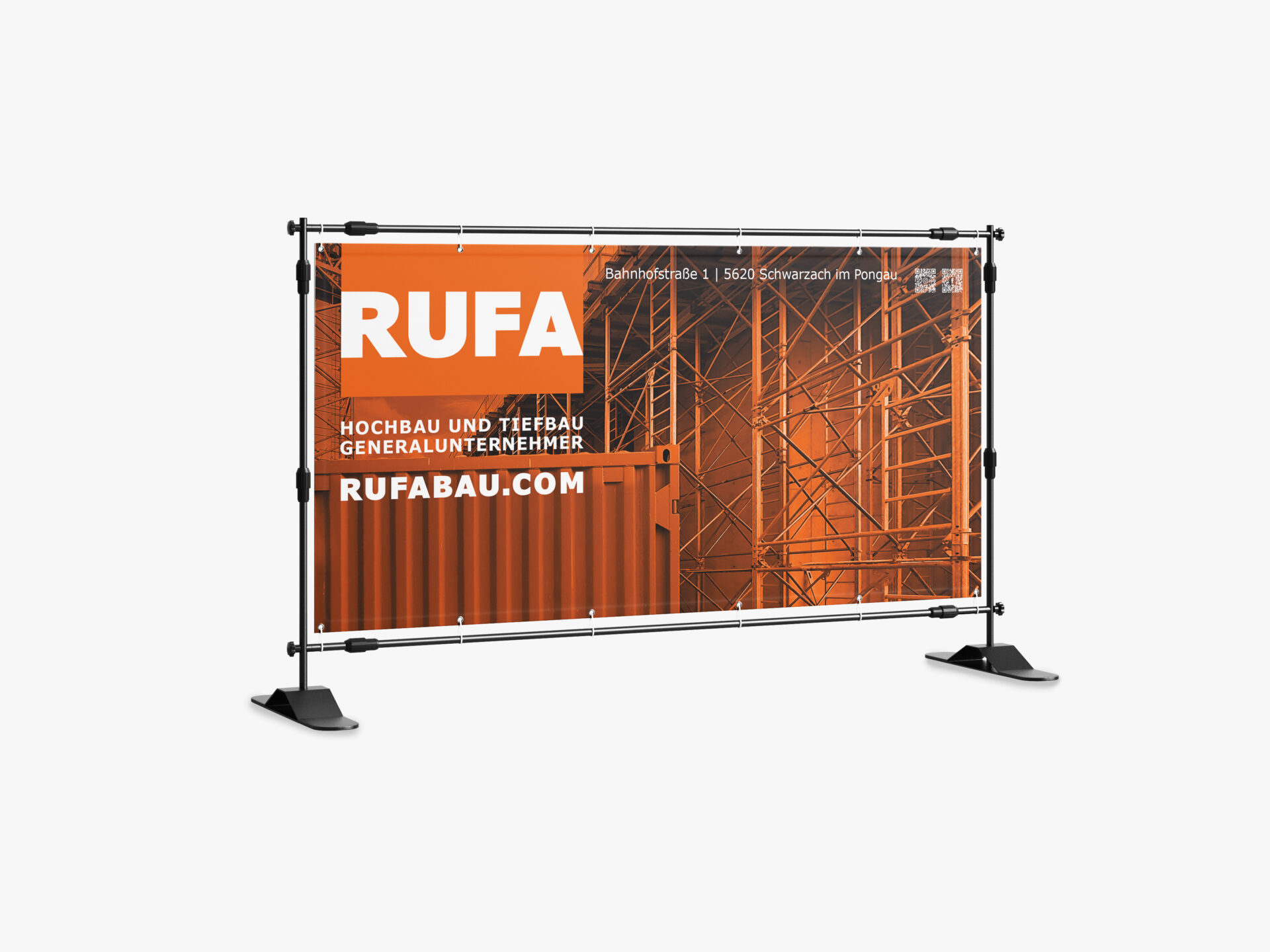 Bauzaunbanner von RUFA BAU