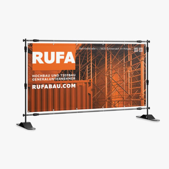 Bauzaunbanner von RUFA BAU