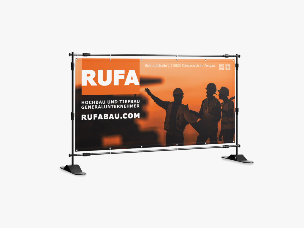 Bauzaunbanner von RUFA BAU